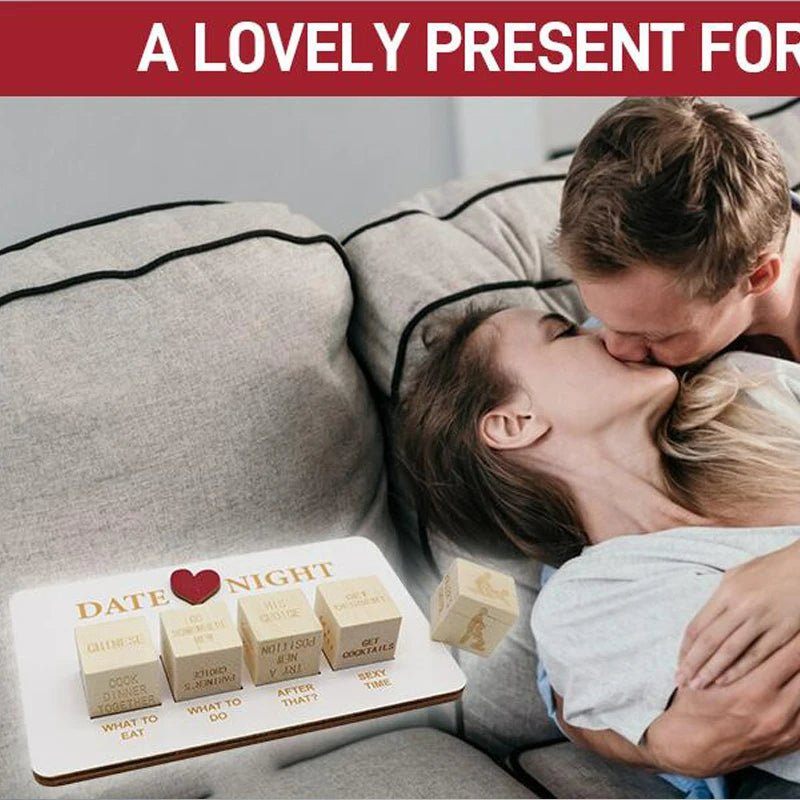AQUARIUS Date Night Dice Game - Rolling Decision Die For Couples, Fun Night Ideas