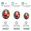 Round Father Christmas Wooden Original Jigsaw Puzzle - Unipuzzles