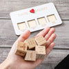 Wooden Date Night Dice Naughty Couple Dice Game for Him Funny Portable Couple Dice Kit for Adults Women Men Husband Girlfriend Boyfriend Valentine's Day Bridal Wedding Shower - Unipuzzles