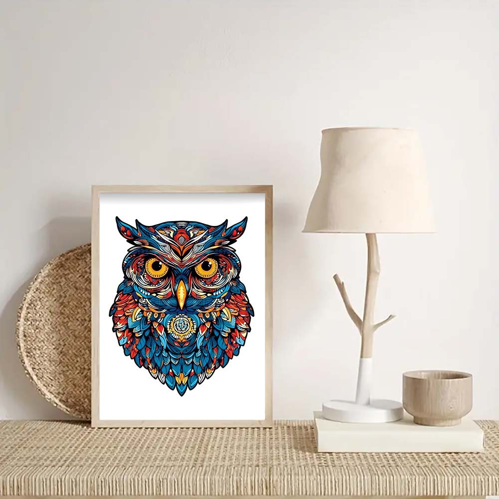 Amber Silent Eye Owl - Unipuzzles