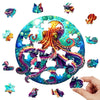 Charger l&#39;image dans la visionneuse de la galerie, Anomalous deep sea giant octopus wooden puzzle - Unipuzzles