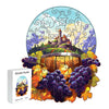 Autumn grapes received wooden puzzle - Unipuzzles