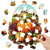 Load image into Gallery viewer, Autumn pumpkin harvest wooden puzzle - Unipuzzles
