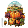 Autumn pumpkin harvest wooden puzzle - Unipuzzles