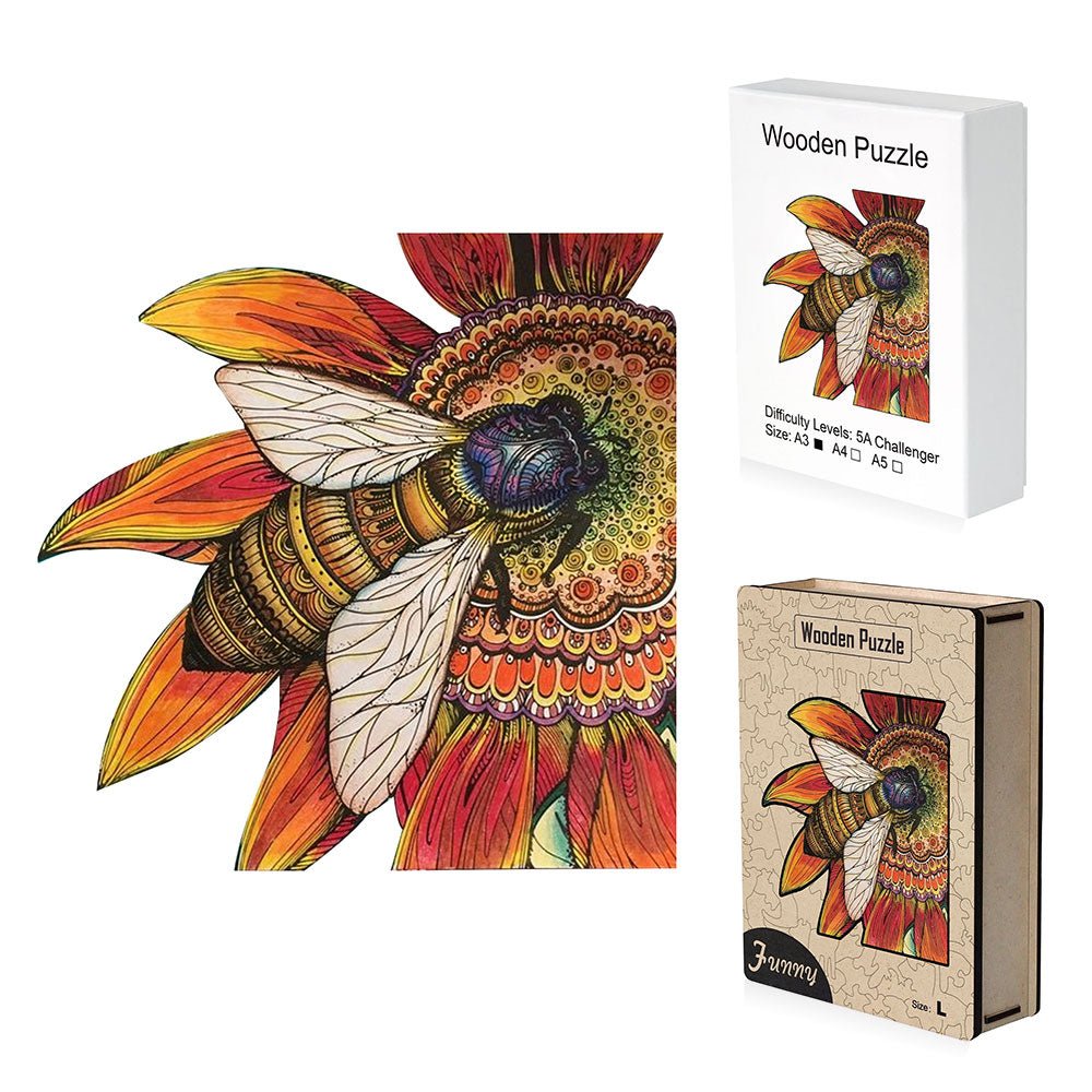 Bee - Wooden Jigsaw Puzzle - Unipuzzles