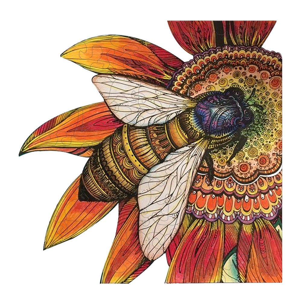 Bee - Wooden Jigsaw Puzzle - Unipuzzles