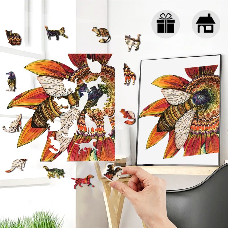 Bee - Wooden Jigsaw Puzzle - Unipuzzles