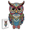 Black Juvenile Owl Wooden Jigsaw Puzzle - Unipuzzles