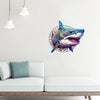 Blue and Purple Shark Wooden Puzzle Original Animal Figure - Unipuzzles