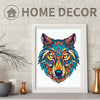 Blue Calm Totem Wolf Head Puzzle - Unipuzzles