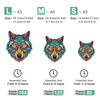 Blue Calm Totem Wolf Head Puzzle - Unipuzzles