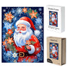 Blue Christmas Wooden Original Jigsaw Puzzle - Unipuzzles