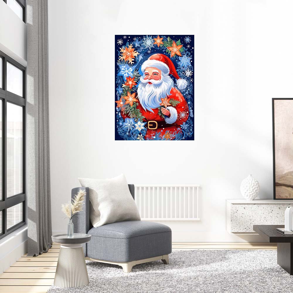 Blue Christmas Wooden Original Jigsaw Puzzle - Unipuzzles