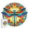 Blue specimen dragonfly wooden puzzle - Unipuzzles