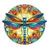 Blue specimen dragonfly wooden puzzle - Unipuzzles