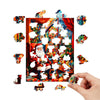 Cartoon Father Christmas Wooden Original Jigsaw Puzzle - Unipuzzles