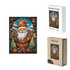 Cartoon Painted Father Christmas Wooden Puzzle - Unipuzzles