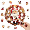 Cartoon red decorated Santa wooden puzzle - Unipuzzles