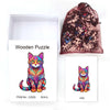 Cat irregular animal original wooden puzzle - Unipuzzles