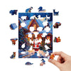 Celebrate the festive season with a wooden original jigsaw puzzle of Father Christmas! - Unipuzzles