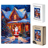 Celebrate the festive season with a wooden original jigsaw puzzle of Father Christmas! - Unipuzzles