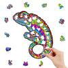 Laden Sie das Bild in den Galerie-Viewer, chameleon wooden jigsaw puzzles - Unipuzzles