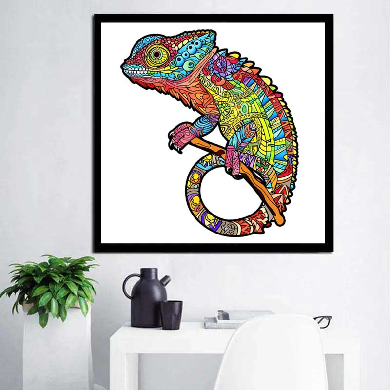 Chameleon Wooden Jigswa Puzzles - Unipuzzles