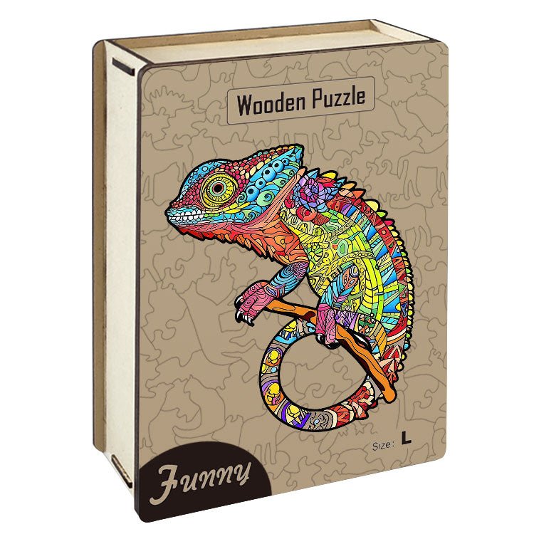 Chameleon Wooden Jigswa Puzzles - Unipuzzles