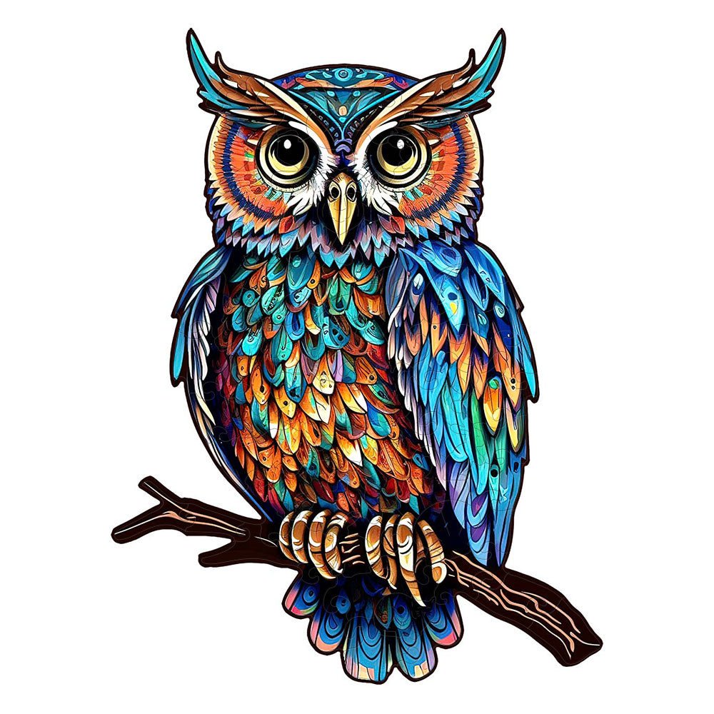 Charming Owl Wooden Jigsaw Puzzle - Unipuzzles