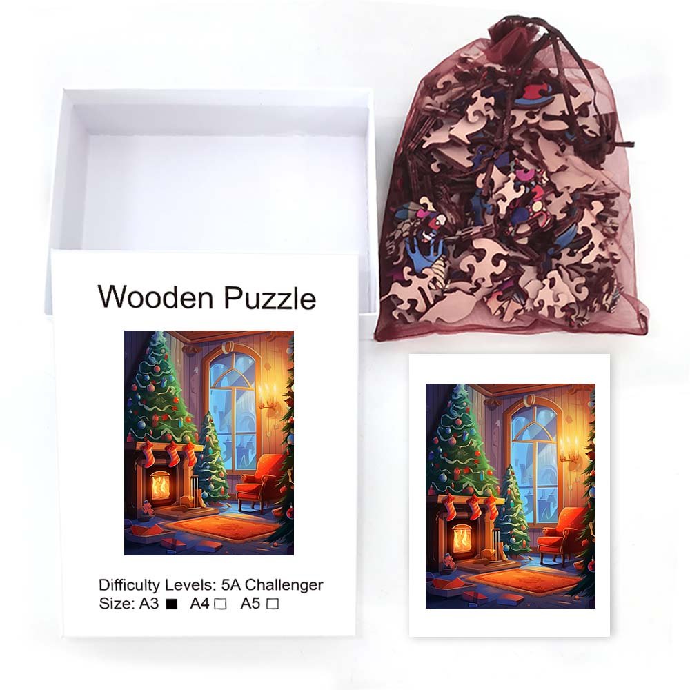Christmas Ambience Wooden Original Jigsaw Puzzle - Unipuzzles
