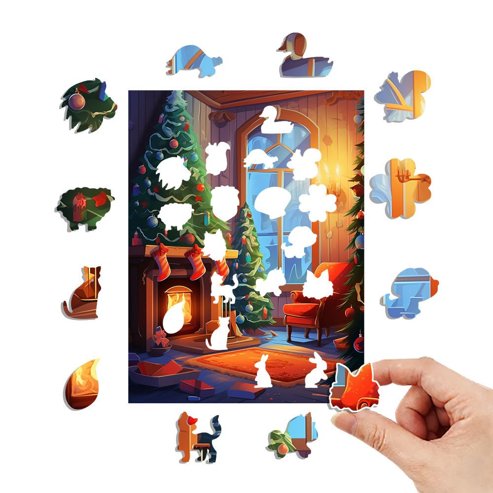 Christmas Ambience Wooden Original Jigsaw Puzzle - Unipuzzles