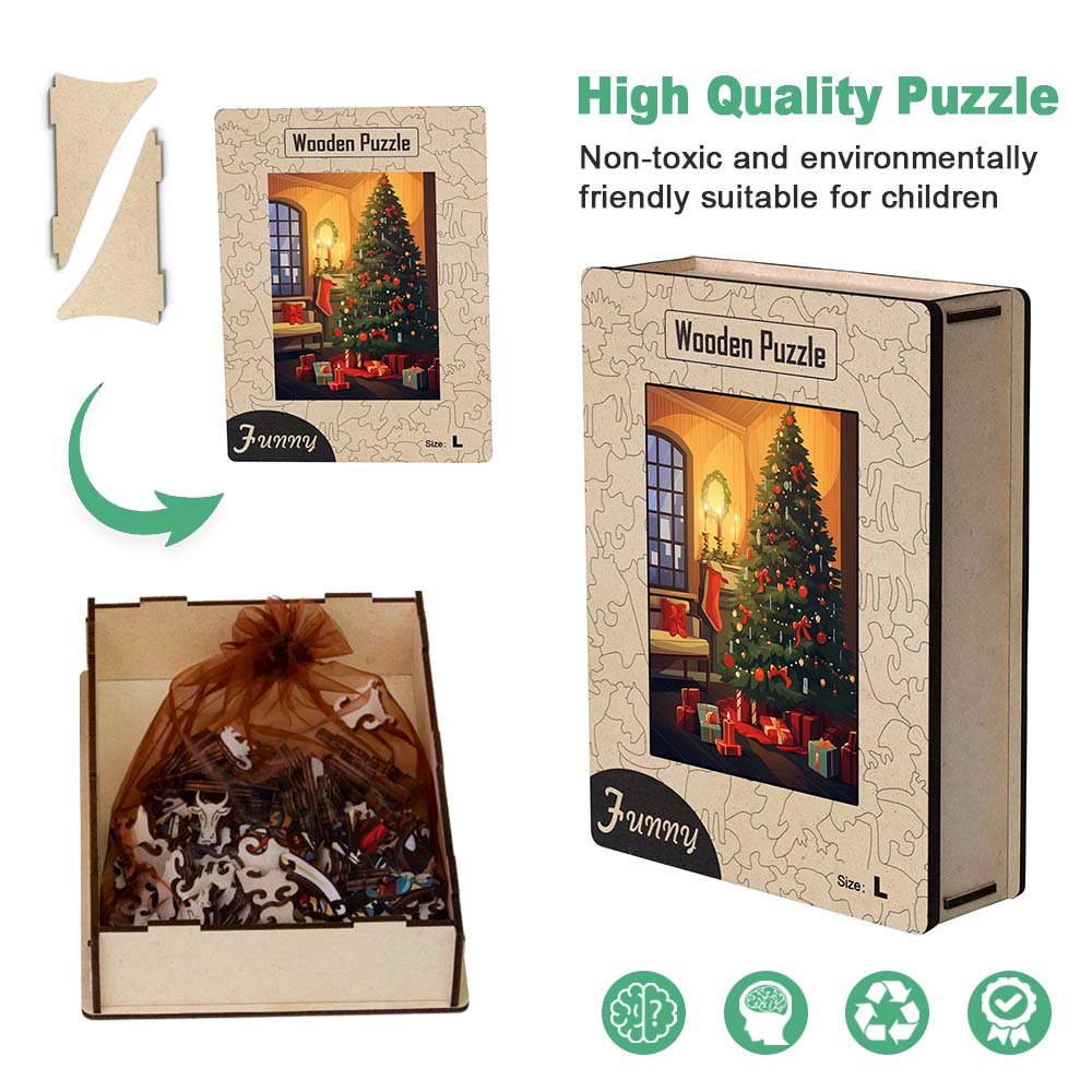 Christmas Eve WoodenJigsaw puzzle - Unipuzzles