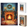 Christmas Fireplace Wooden Original Puzzle - Unipuzzles