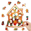 Christmas gingerbread house wooden puzzle - Unipuzzles