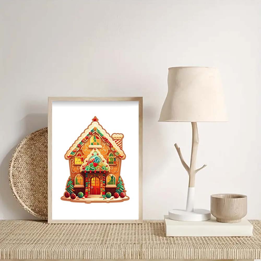 Christmas gingerbread house wooden puzzle - Unipuzzles