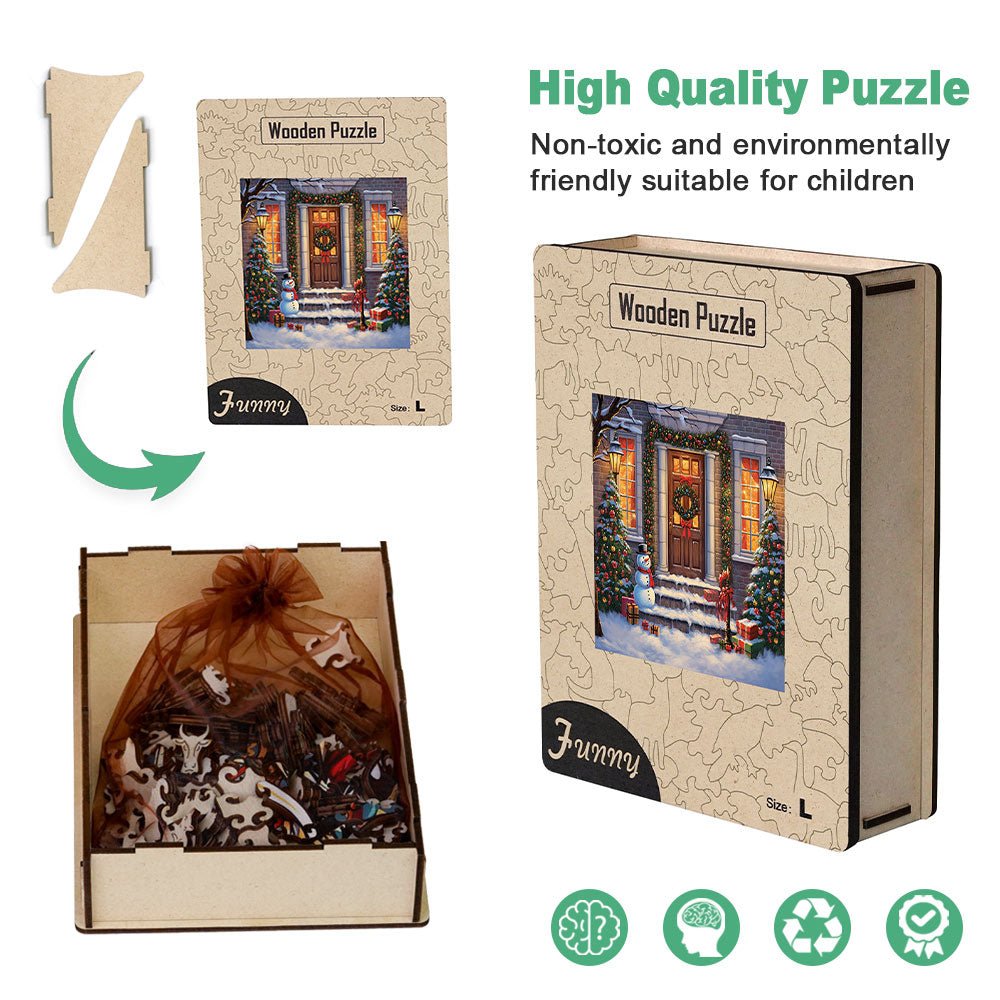 Christmas Night Wooden Jigsaw Puzzle - Unipuzzles