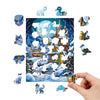 Christmas Snow Scene Wooden Original Jigsaw Puzzle - Unipuzzles