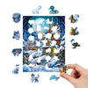 Charger l&#39;image dans la visionneuse de la galerie, Christmas Snow Scene Wooden Original Jigsaw Puzzle - Unipuzzles