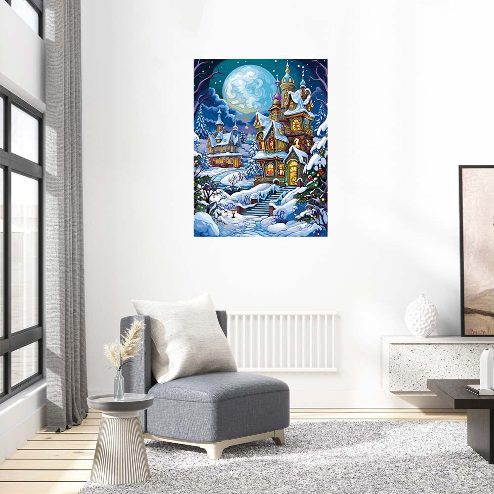 Christmas Snow Scene Wooden Original Jigsaw Puzzle - Unipuzzles