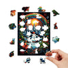 Christmas Snowman at Sunrise Wooden Puzzle - Unipuzzles