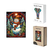Christmas Snowman with Hat Wooden Puzzle - Unipuzzles