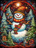 Charger l&#39;image dans la visionneuse de la galerie, Christmas Snowman with Hat Wooden Puzzle - Unipuzzles