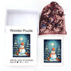 Christmas snowman Wooden Jigsaw Puzzle - Unipuzzles