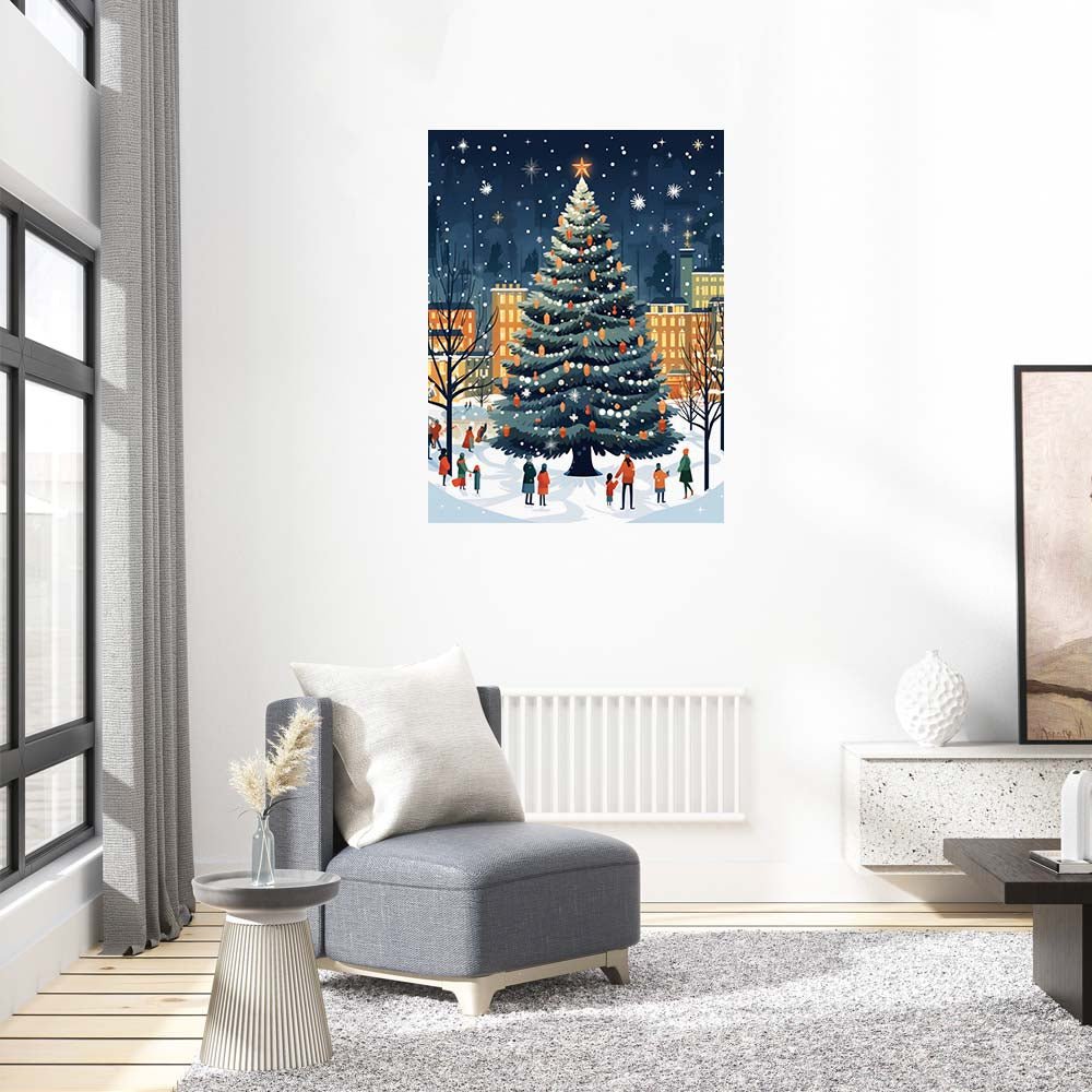 Christmas Tree in the Park Wooden Original Puzzle - Unipuzzles