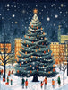 Christmas Tree in the Park Wooden Original Puzzle - Unipuzzles