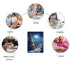 Christmas tree outside the house wooden original jigsaw puzzle - Unipuzzles