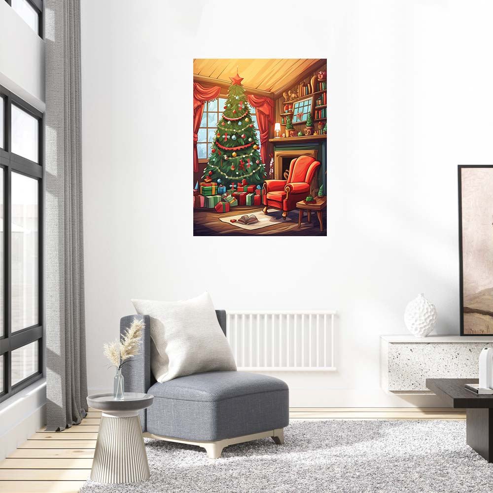 Christmas Tree Pile of Presents Wooden Original Jigsaw Puzzle - Unipuzzles