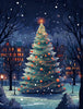 Christmas Tree Under the Stars Wooden Original Jigsaw Puzzle - Unipuzzles