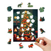 Christmas tree wooden Jigsaw puzzle - Unipuzzles