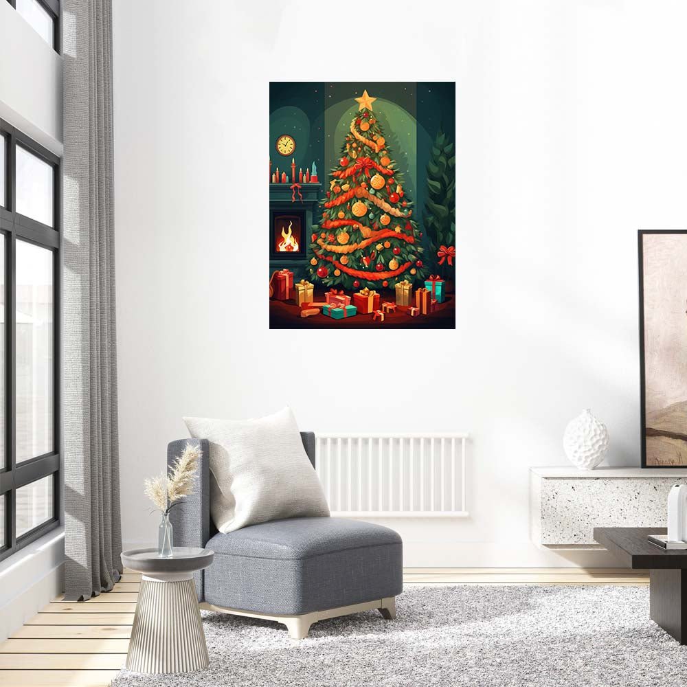 Christmas tree wooden Jigsaw puzzle - Unipuzzles